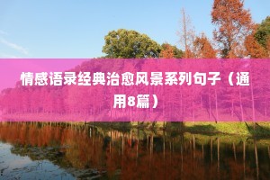 贺涵情感经典语录大全（通用40句）