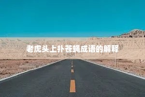 老虎头上扑苍蝇成语的解释