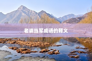 老婆当军成语的释义