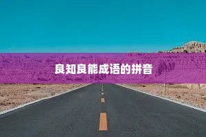 良知良能成语的拼音
