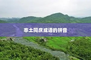 率土同庆成语的拼音