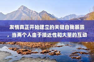 友情真正开始建立的关键自我暴露，当两个人由于接近性和大量的互动而变熟时候，他们还算不上是朋友，而只是熟人。从熟人变成朋友的一个典型特征，就是自我暴露的广度和深度的增加。加拿大温尼伯大学的百味林菲尔表示，这个过程往往是这样的，当你们保持经常得见面后，有一方会先冒着暴露个人信息的危险去测试对方是否会有相应的回应。