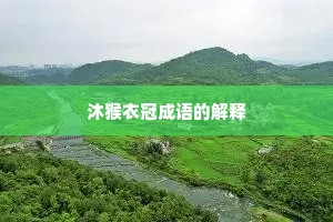 沐猴衣冠成语的解释