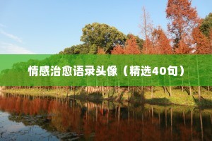 情感短句经典语录心情说说（精选40句）