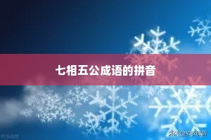 七相五公成语的拼音