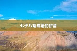 七子八婿成语的拼音