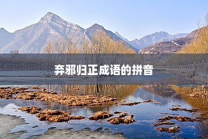 弃邪归正成语的拼音