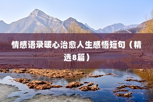 古风男女对白情感经典语录（通用8篇）