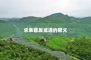 求亲靠友成语的释义