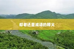 却老还童成语的释义