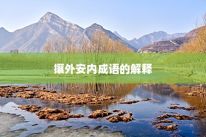 攘外安内成语的解释