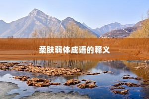 柔肤弱体成语的释义