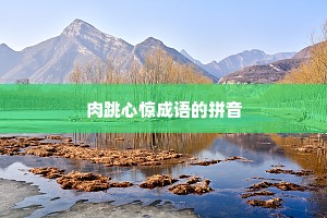 肉跳心惊成语的拼音