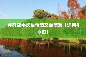 情感夜话的感悟短句文案（精选40句）