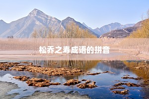 松乔之寿成语的拼音