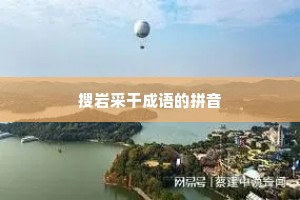 搜岩采干成语的拼音