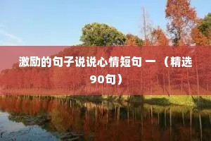 感动人心的情感夜话短句（通用8篇）