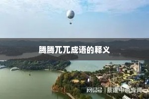 腾腾兀兀成语的释义