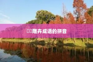 鶗鴂雕卉成语的拼音