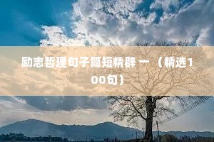 城市夜话情感语录短句高清（精选40句）
