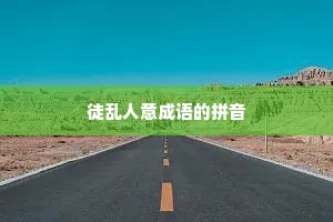 徒乱人意成语的拼音