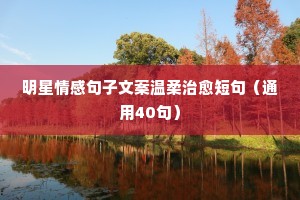 不忘初心情感夜话短句子短句（精选40句）