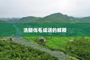洗髓伐毛成语的解释