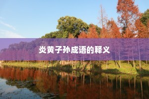 炎黄子孙成语的释义