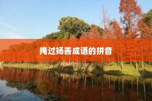 掩过扬善成语的拼音