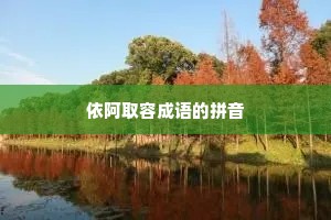 依阿取容成语的拼音