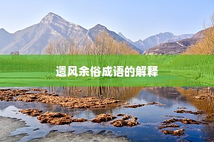 遗风余俗成语的解释