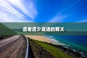 遗老遗少成语的释义