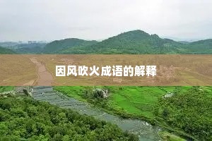 因风吹火成语的解释