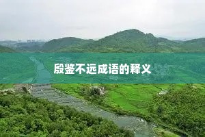 殷鉴不远成语的释义