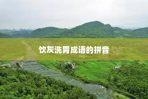 饮灰洗胃成语的拼音