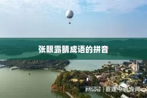 张眼露睛成语的拼音