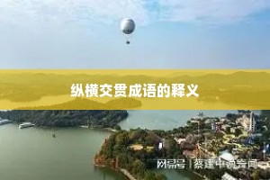 纵横交贯成语的释义