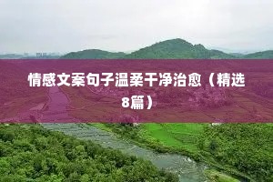 关于情感的文案短句（通用8篇）