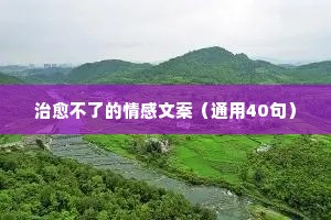 治愈不了的情感文案（通用40句）