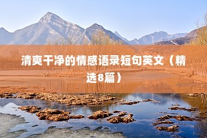 情感文案录（精选8篇）