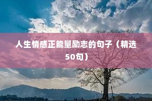 积极向上正能量励志句子（通用10篇）