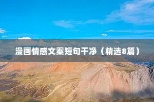 野心情感文案（精选8篇）