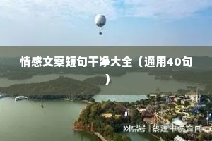 情感射击文案（通用40句）