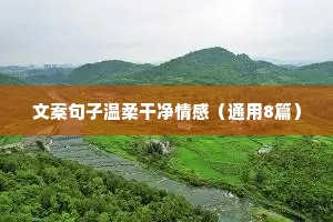 情感早安语录（通用40句）