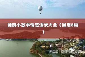 情感语录的句子（通用8篇）