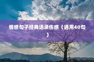 情感语录网站（精选8篇）