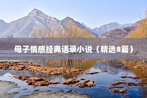 母子情感经典语录小说（精选8篇）