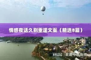 情感夜话久别重逢文案（精选8篇）