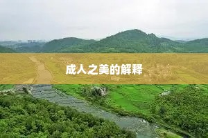 成人之美的解释