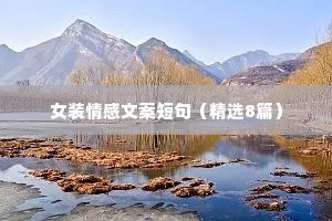 女装情感文案短句（精选8篇）